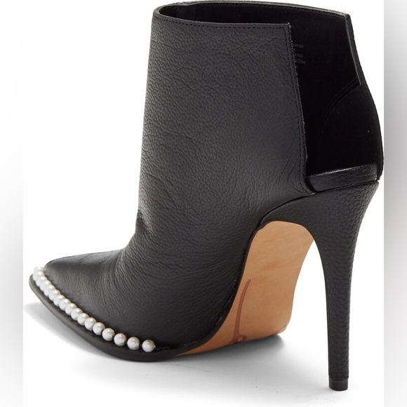 Karl Lagerfeld , Cyron Faux Pearl Trimmed Ankle Bootie! NEW in Box. Never Worn - Picture 3 of 4